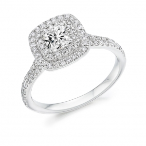 Halo Engagement Ring - (TBCENG4353) - GIA Certificated