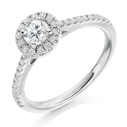 Halo Engagement Ring - (TBCENG4812) 