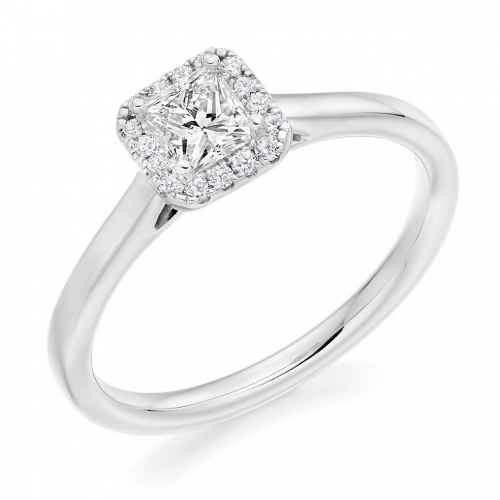 Halo Engagement Ring - (TBCENG4981) - GIA Certificated