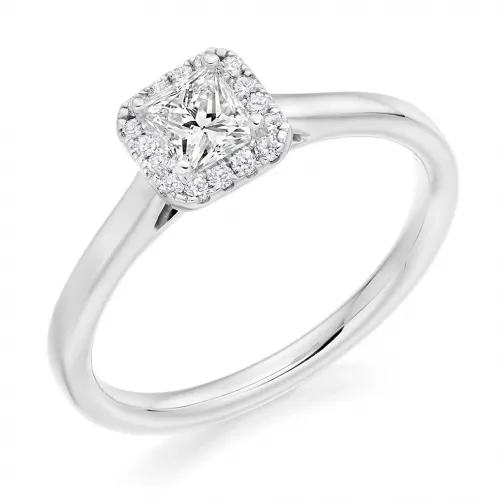 Halo Engagement Ring - (TBCENG4981) 