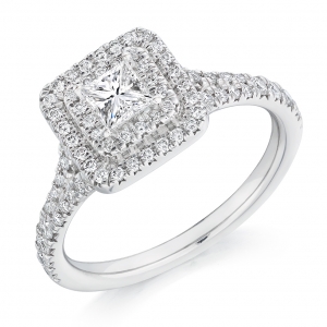 Halo Engagement Ring - (TBCENG5027) - GIA Certificated