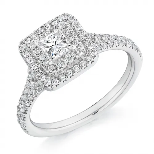 Lab Grown Diamond Halo Engagement Ring