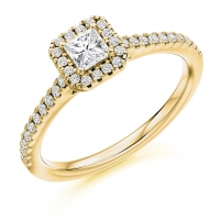 Halo Engagement Ring - (TBCENG4037) - GIA Certificated