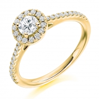 Halo Engagement Ring - (TBCENG4812) - GIA Certificated
