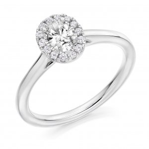 Halo Engagement Ring - (TBCENG4019) - GIA Certificated