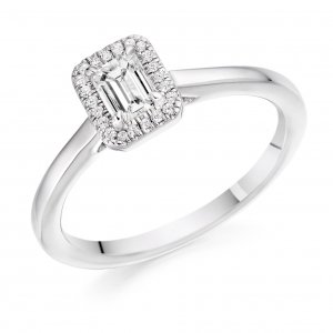 Halo Engagement Ring - (TBCENG4508) - GIA Certificated