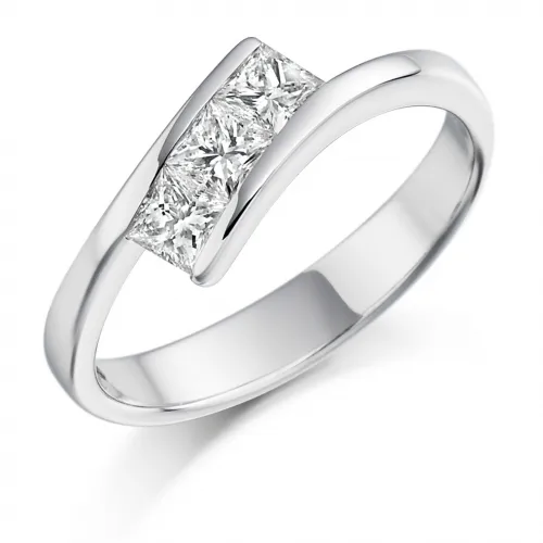 Trilogy Engagement Ring - (TBCTRL1068) 