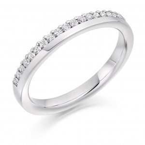 Diamond Wedding Ring  - (TBCDWR2301) Claw Set - All Metals