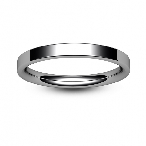 Platinum 2mm wedding band | 2mm Platinum Wedding Ring For Ladies