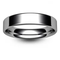 exclusive 5mm White Gold Mens Wedding Ring in uk