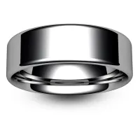 7mm - White Gold Mens Wedding Ring in uk