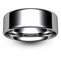 8mm White Gold Wedding Ring in uk