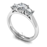 Platinum Trilogy Engagement Ring