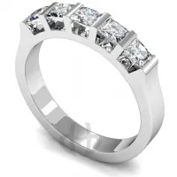 5 Stone Diamond Eternity Ring