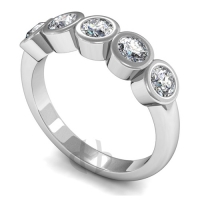 5 Diamond Wedding Ring