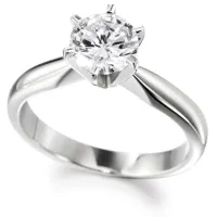 single diamond engagement ring