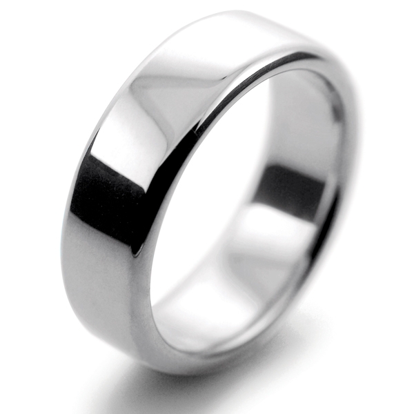 7mm Mens Platinum Wedding Rings - Wedding Band For Mens