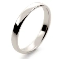 2.5mm White Gold Wedding Ring