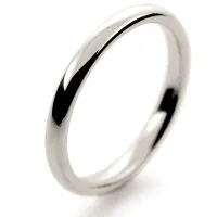 2mm White Gold Wedding Ring