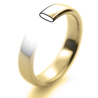 Soft Court Light - 4mm (SCSL4-Y) Yellow Gold Wedding Ring