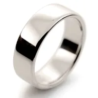 7mm White Gold Wedding Ring