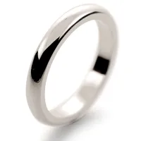 3mm White Gold Wedding Rings