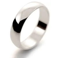 White Gold 5mm Wedding Band