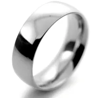 7mm Mens Platinum Wedding Bands