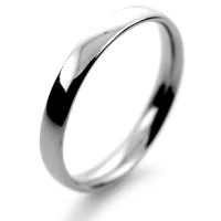 2.5mm platinum wedding band