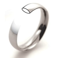 Court Light -  2 mm (TCSL2-W) White Gold Wedding Ring Ladies