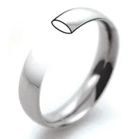 3mm Platinum Court Wedding Ring in uk