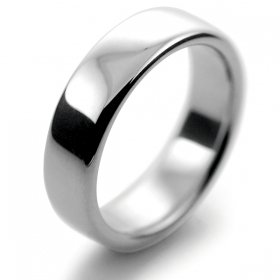 Slight or Soft Court Very Heavy -  6mm Platinum Wedding Ring 