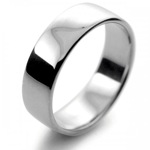 Slight or Soft Court   6mm (Palladium Wedding Ring special