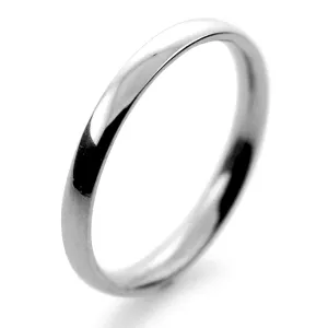 Court Light -  2 mm (TCSL2P) Platinum Wedding Ring (Plat or Pall)