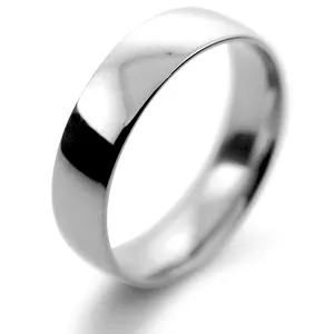 Court Light - 5mm (TCSL5P) Platinum Wedding Ring (Plat or Pall)