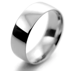 Court Light - 7mm (TCSL7P) Platinum Wedding Ring (Plat or Pall)