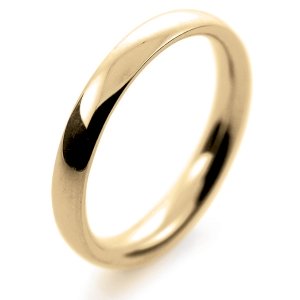 Court Medium -  2.5mm (TCSM2.5Y-Y) Yellow Gold Wedding Ring