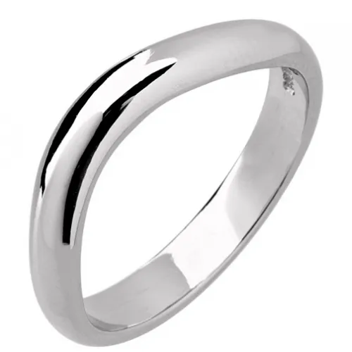 3mm Shaped Wedding Ring (R189) - All Metals