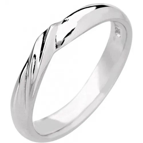 3mm Shaped Wedding Ring  (R501) - All Metals