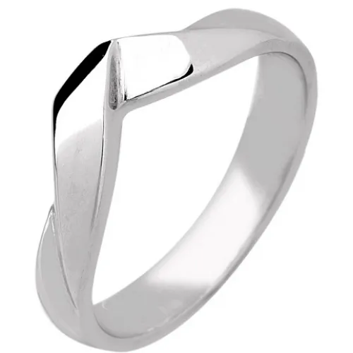 3.7mm Shaped Wedding Ring (R286) - All Metals