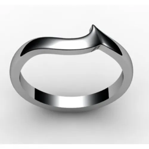 Shaped Wedding Ring Width 2.3mm - All Metals