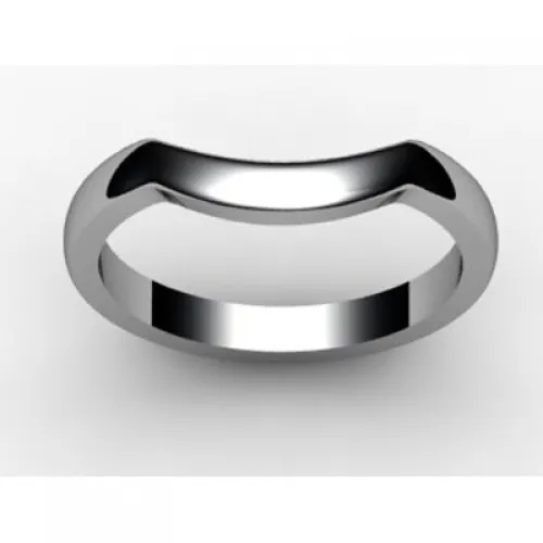 Shaped Wedding Ring Width 2.3mm - All Metals
