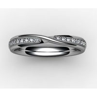 Shaped Wedding Ring (SW015) - All Metals