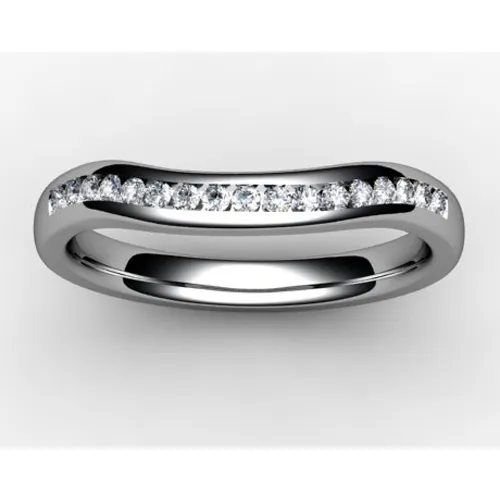 2mm Diamond Shaped Wedding Band (SW019) - All Metals