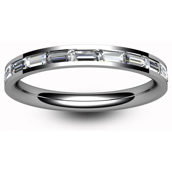 Men's Genuine Tungsten Black Wedding Band Eternity Ring Cubic Zirconia  Comfort-Fit - Walmart.ca