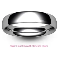 exclusive 3mm White Gold Wedding Rings