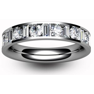 Eternity Ring (TBC403H) - Half Channel Set - All Metals