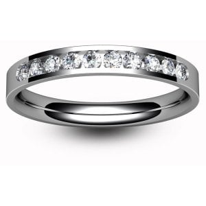 Diamond Wedding Ring - Channel Set Platinum