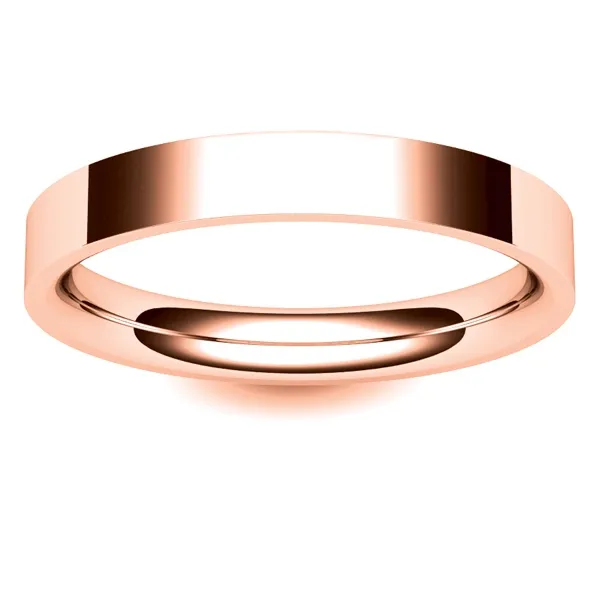 3mm Rose Gold Wedding Band 3mm Rose Gold Ring For Mens