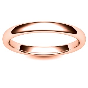 Soft Court Light - 2.5mm (SCSL2.5-R) Rose Gold Wedding Ring